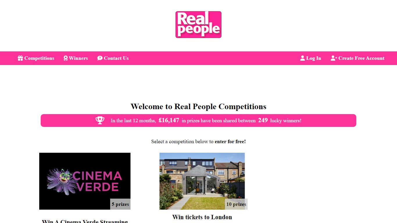 Real People Competitions